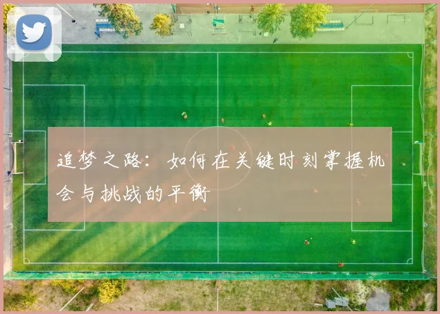追梦之路：如何在关键时刻掌握机会与挑战的平衡